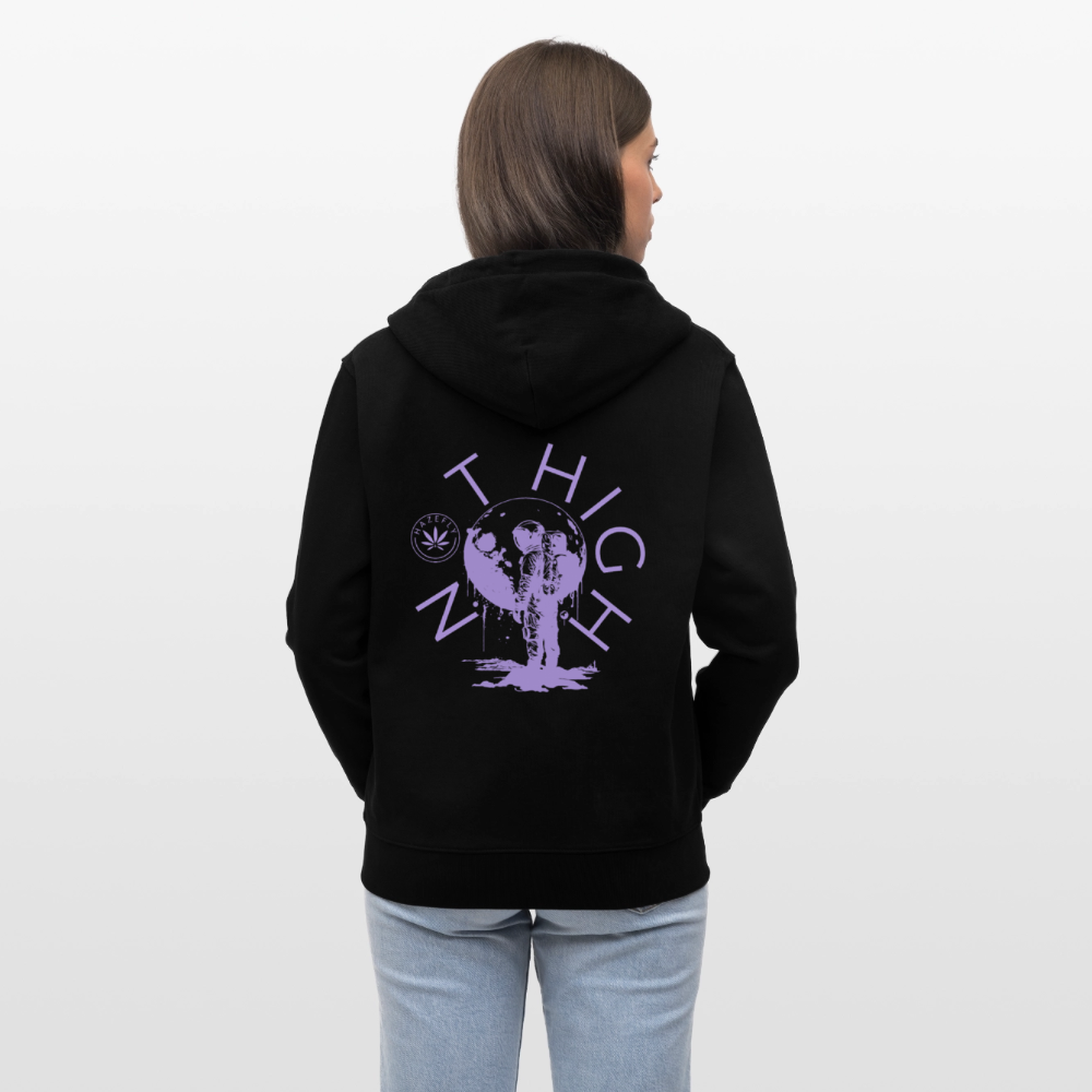 NOT HIGH Unisex Bio-Kapuzenjacke - Schwarz