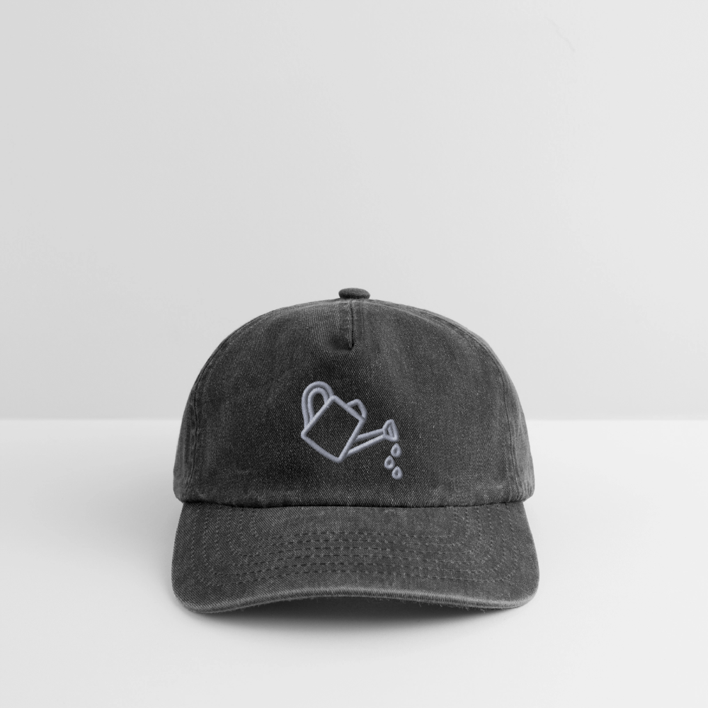 LOVE GROWS STICK Relaxed Vintage Cap - Vintage Schwarz