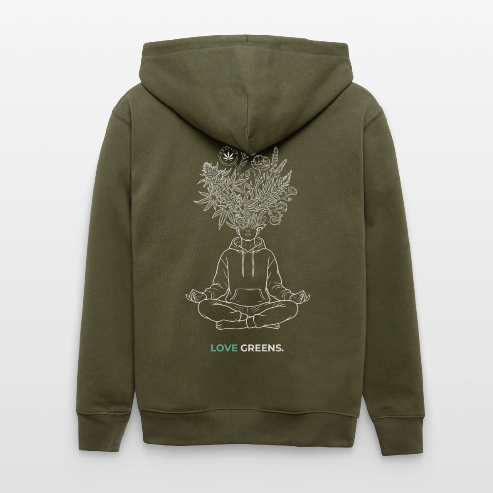 LOVE GREENS Unisex Bio-Kapuzenjacke - Khaki
