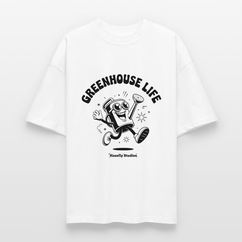 GREENHOUSE LIFE Oversized Unisex Bio T-Shirt - Weiß