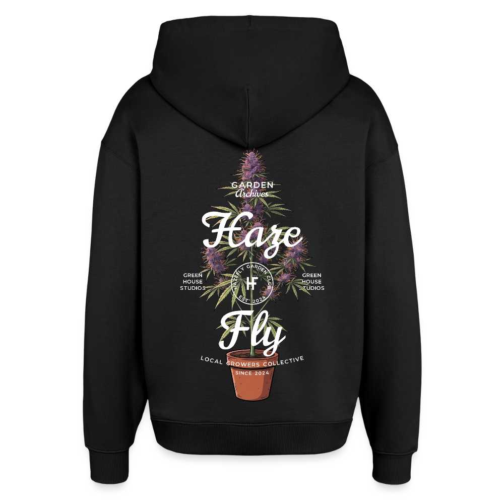 GROW COLLECTIVE Oversized Unisex Bio-Hoodie - Schwarz