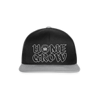 HOME GROW Snapback Cap - Schwarz/Grau