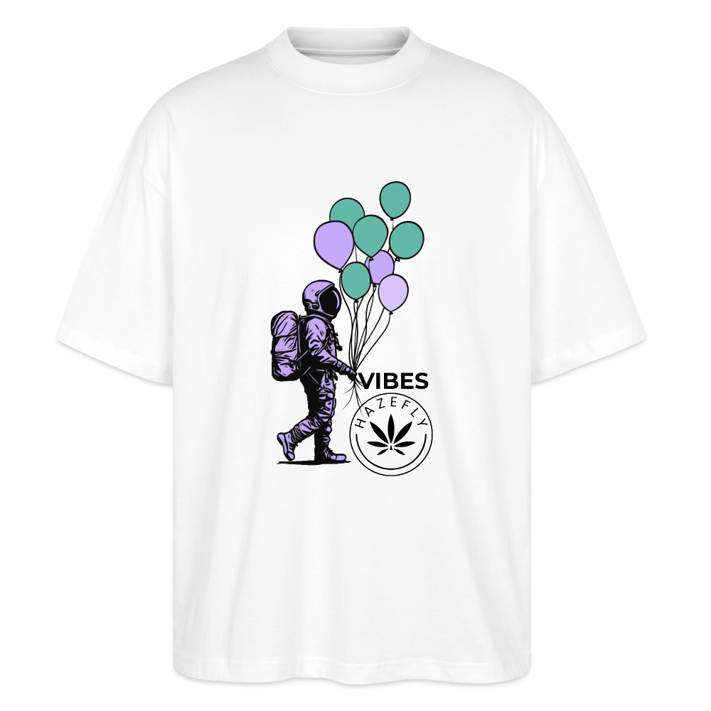 GALACTIC JOURNEY Oversized Unisex Bio T-Shirt - Weiß