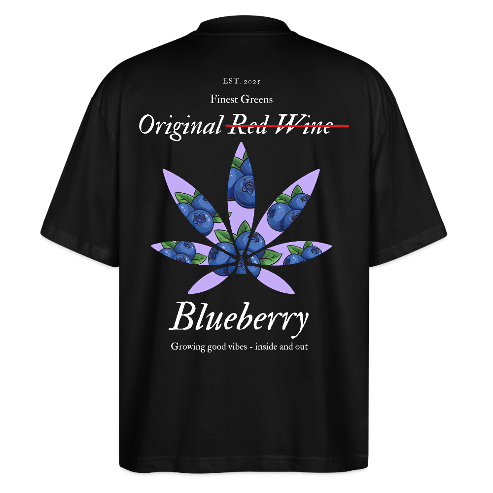 TRUE BERRY Oversized Unisex Bio T-Shirt - Schwarz