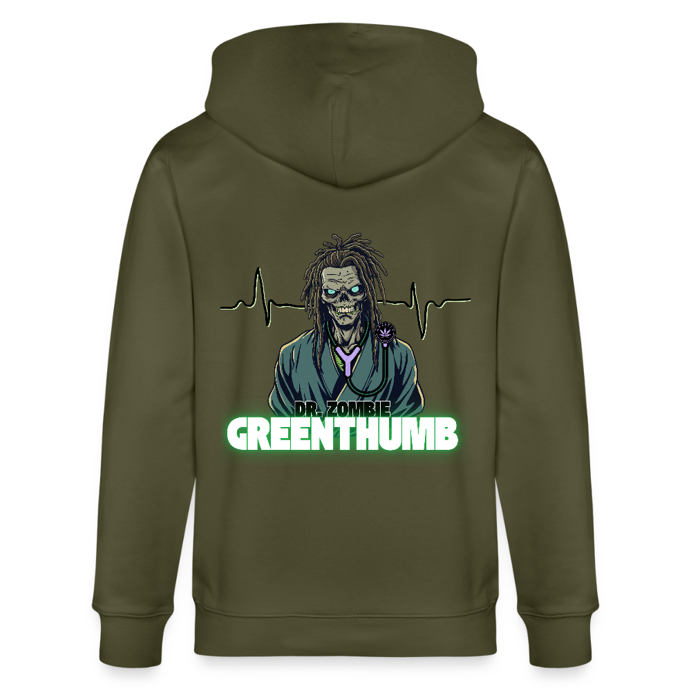DR. ZOMBIE Unisex Bio-Kapuzenjacke - Khaki