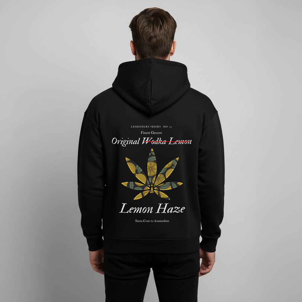 TRUE LEMON Oversized Unisex Bio-Hoodie - Schwarz