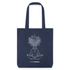 LOVE GREENS recycelter Heavyweight Stoffbeutel - melange Blue