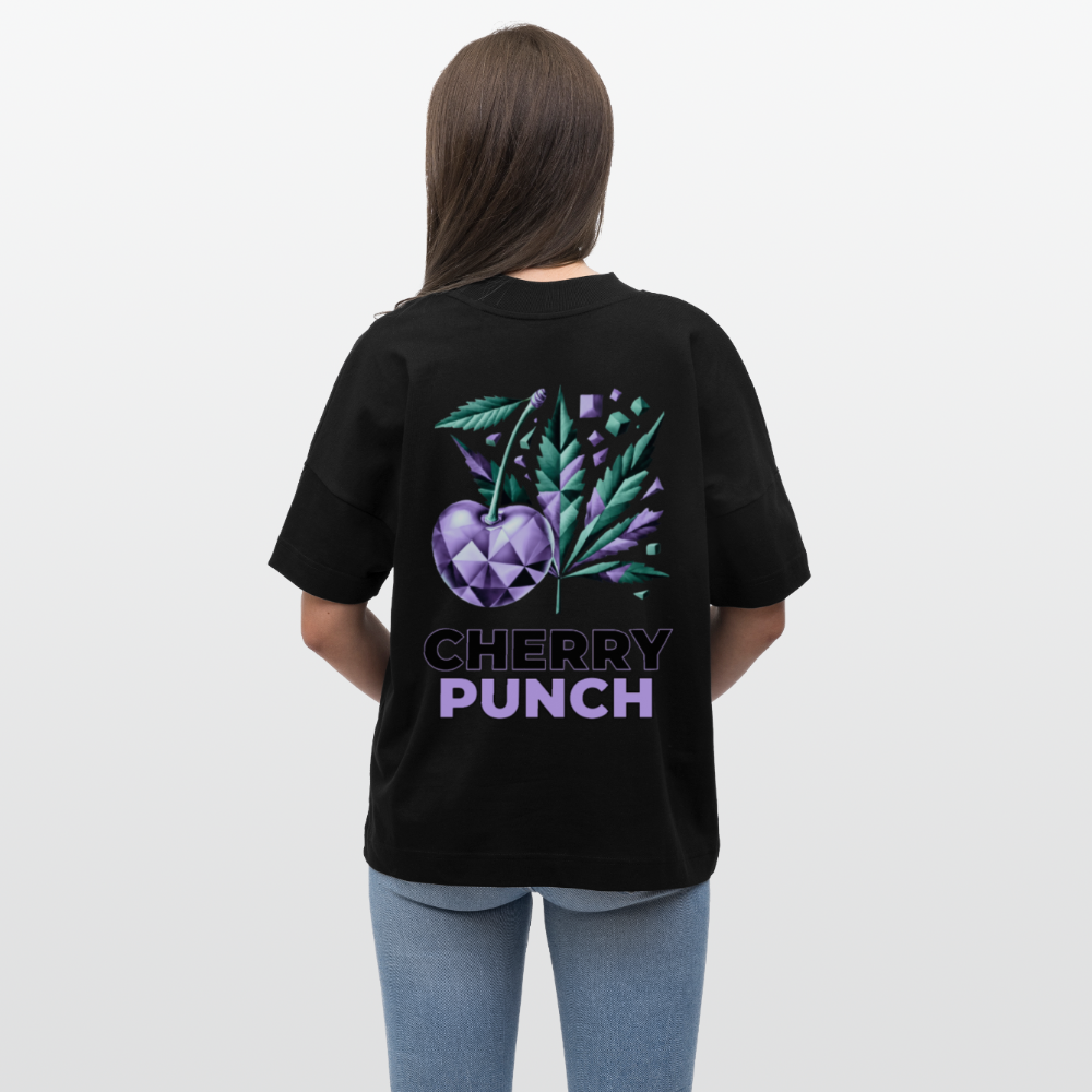 CHERRY PUNCH Oversized Unisex Bio T-Shirt - Schwarz
