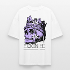 420 SKULL Oversized Unisex Bio T-Shirt - Weiß