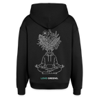 LOVE GREENS Oversized Unisex Bio-Hoodie - Schwarz