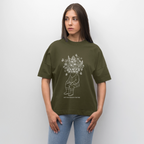 NOT HIGH ENOUGH Oversized Unisex Bio T-Shirt - Khaki