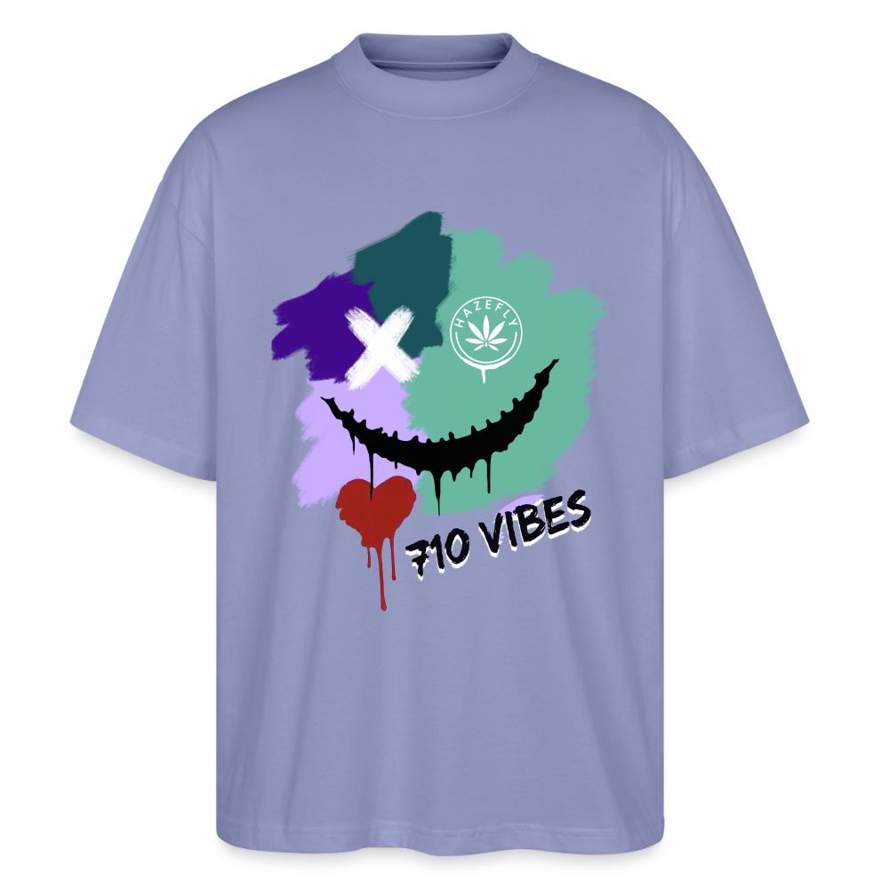 710 VIBES Oversized Unisex Bio T-Shirt - Violett
