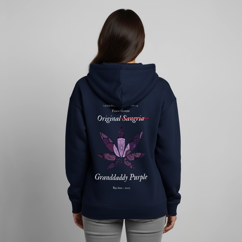 TRUE GRAPE Oversized Unisex Bio-Hoodie - Navy