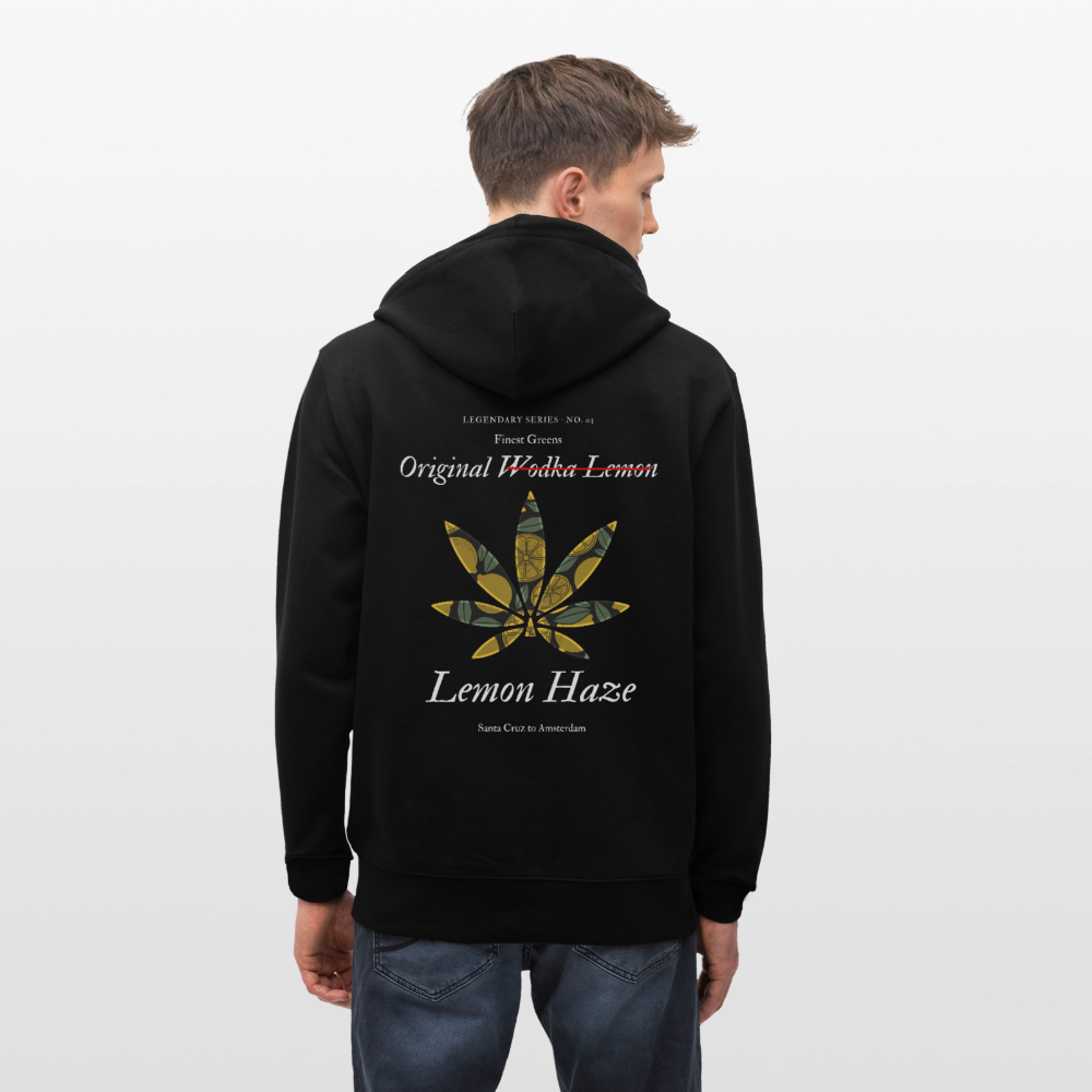 TRUE LEMON Unisex Bio-Kapuzenjacke - Schwarz