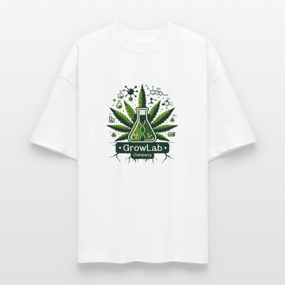 GLOW GARDEN WITH GROWLAB Oversized Unisex Bio T-Shirt - Weiß