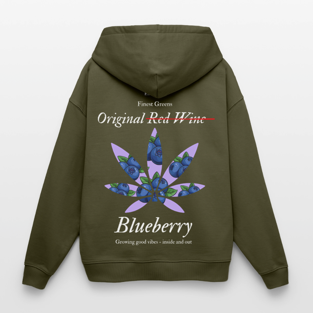 TRUE BERRY Oversized Unisex Bio-Hoodie - Khaki