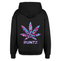 RUNTZ Oversized Unisex Bio-Hoodie - Schwarz