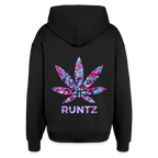 RUNTZ Oversized Unisex Bio-Hoodie - Schwarz