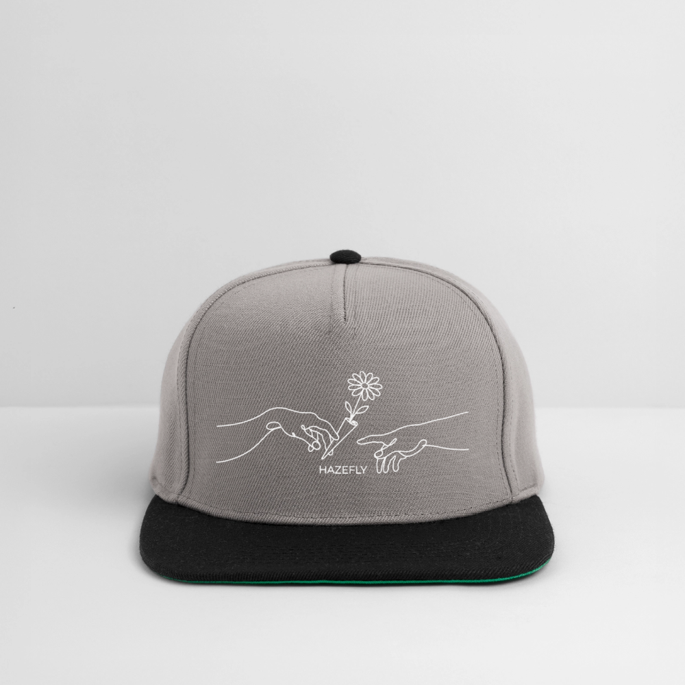 PASS IT Snapback Cap - Graphit/Schwarz