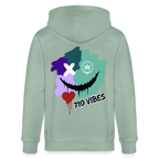 710 VIBES Unisex Bio-Kapuzenjacke - Helles Graugrün