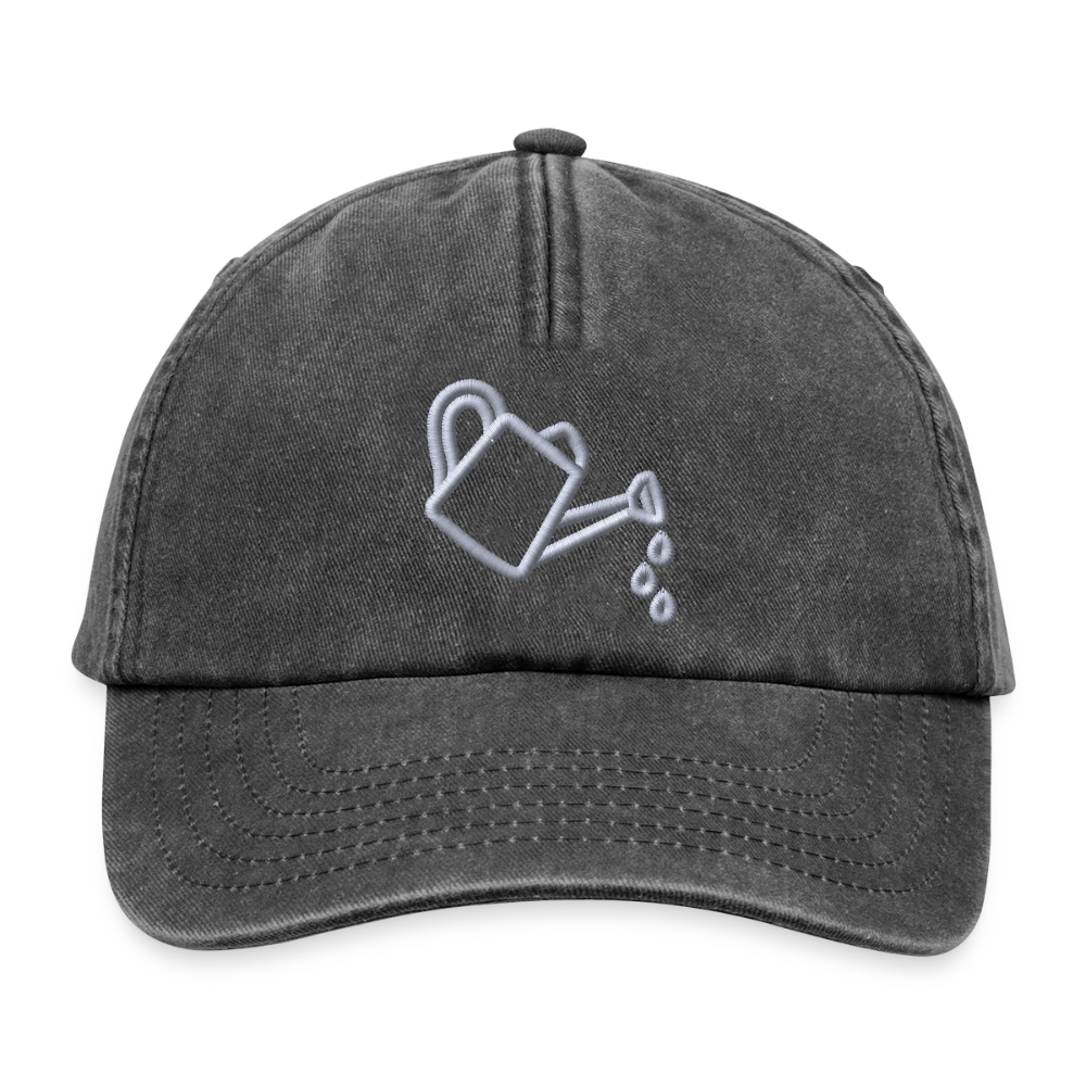LOVE GROWS STICK Relaxed Vintage Cap - Vintage Schwarz