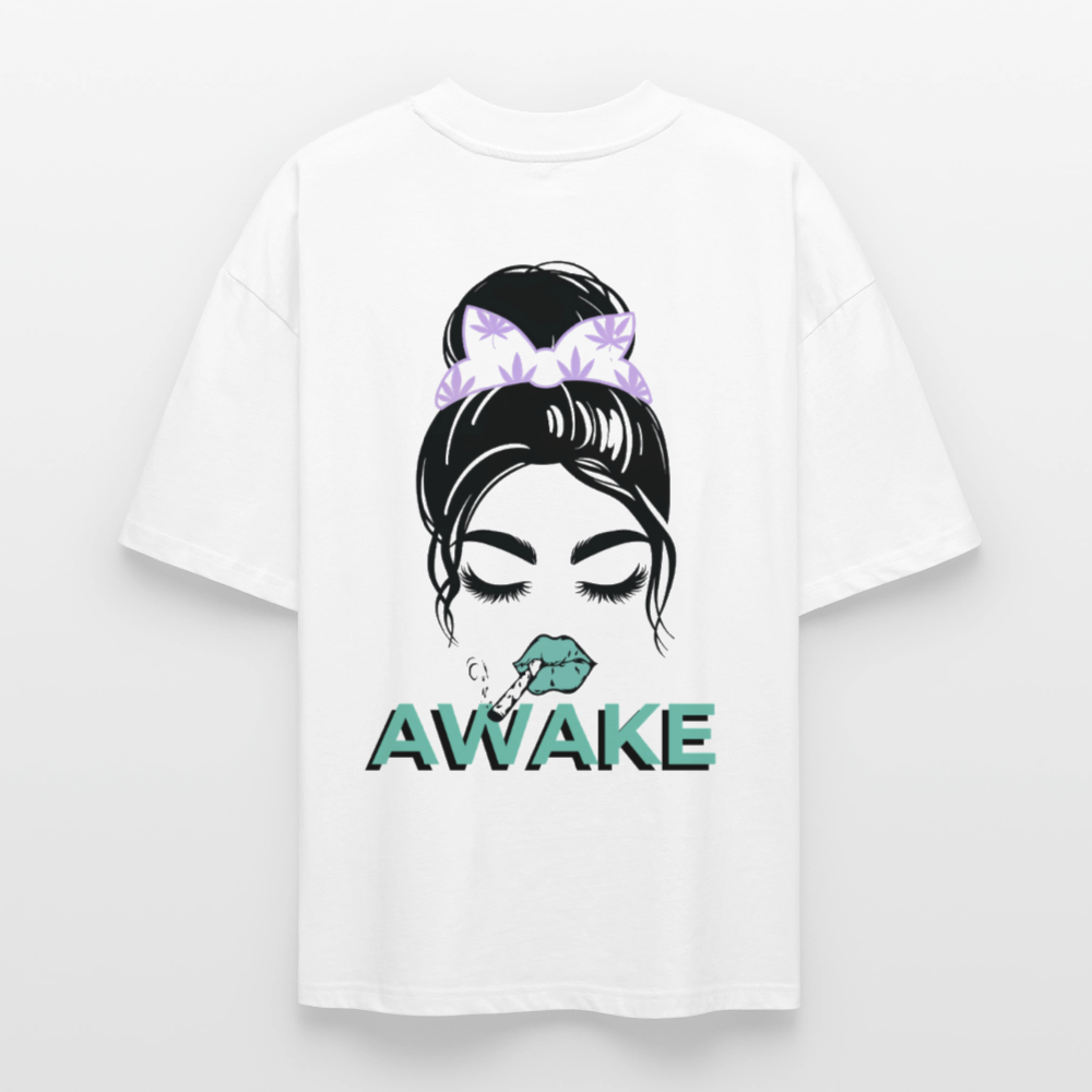 AWAKE Oversized Unisex Bio T-Shirt - Weiß