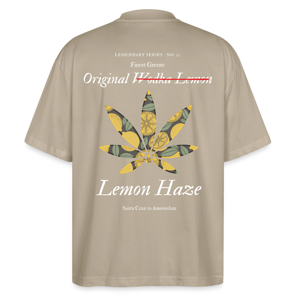 TRUE LEMON Oversized Unisex Bio T-Shirt - Steingrau
