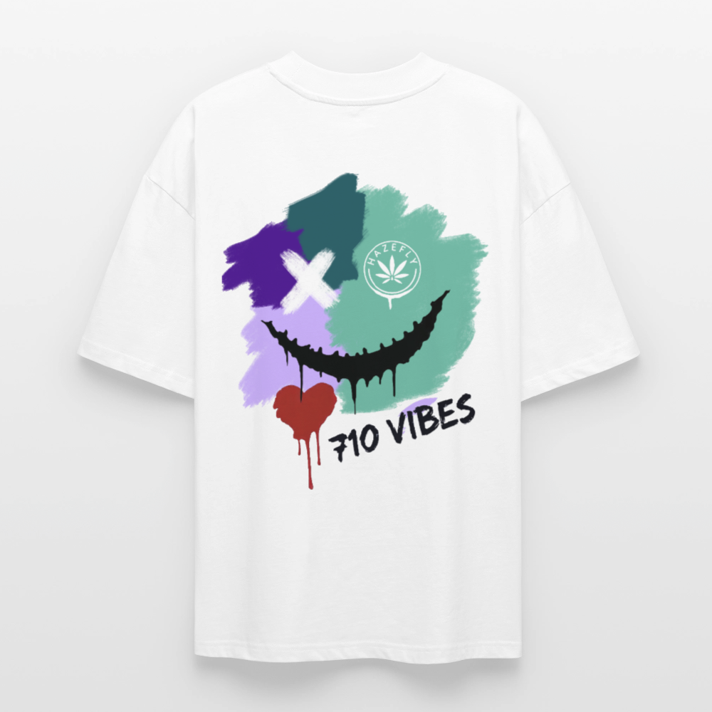 710 VIBES Oversized Unisex Bio T-Shirt - Weiß