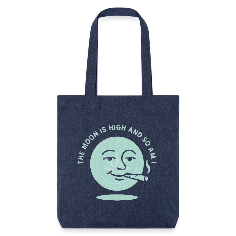HIGH MOON recycelter Heavyweight Stoffbeutel - melange Blue