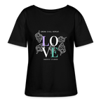 GROW. CHILL. REPEAT. Relaxed Frauen Bio-T-Shirt - Schwarz