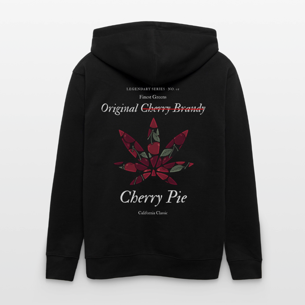 TRUE CHERRY Unisex Bio-Kapuzenjacke - Schwarz