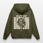 OUT OF BABYLON Oversized Unisex Bio-Hoodie - Khaki