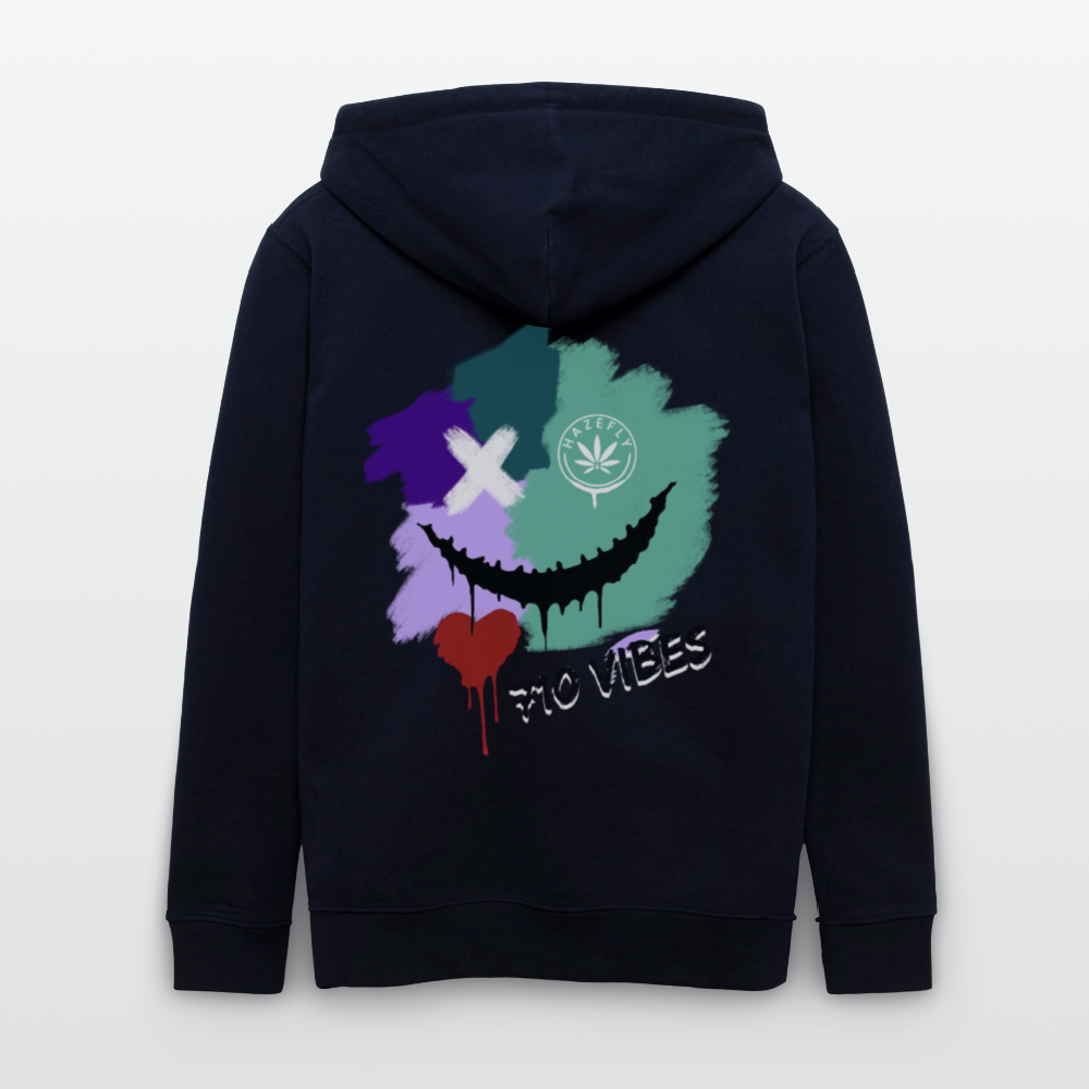 710 VIBES Unisex Bio-Kapuzenjacke - Navy