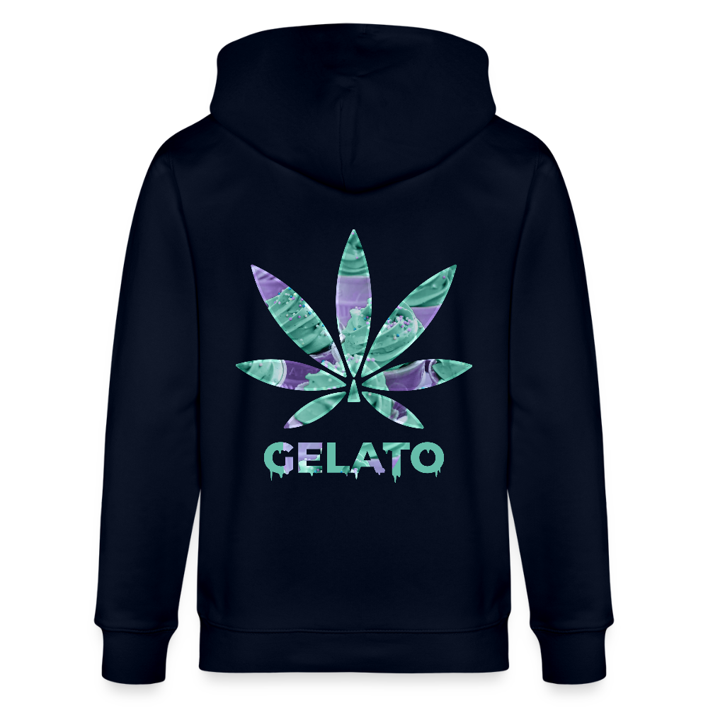 GELATO Unisex Bio-Kapuzenjacke - Navy