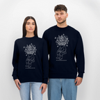 NOT HIGH ENOUGH Unisex Bio-Sweatshirt - Navy