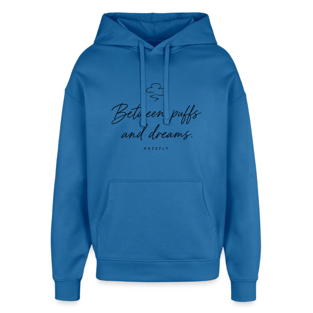 PUFFS & DREAMS Oversized Unisex Bio-Hoodie - Achtsames Blau