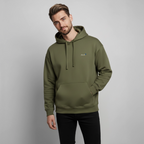 TRUE BERRY Oversized Unisex Bio-Hoodie - Khaki