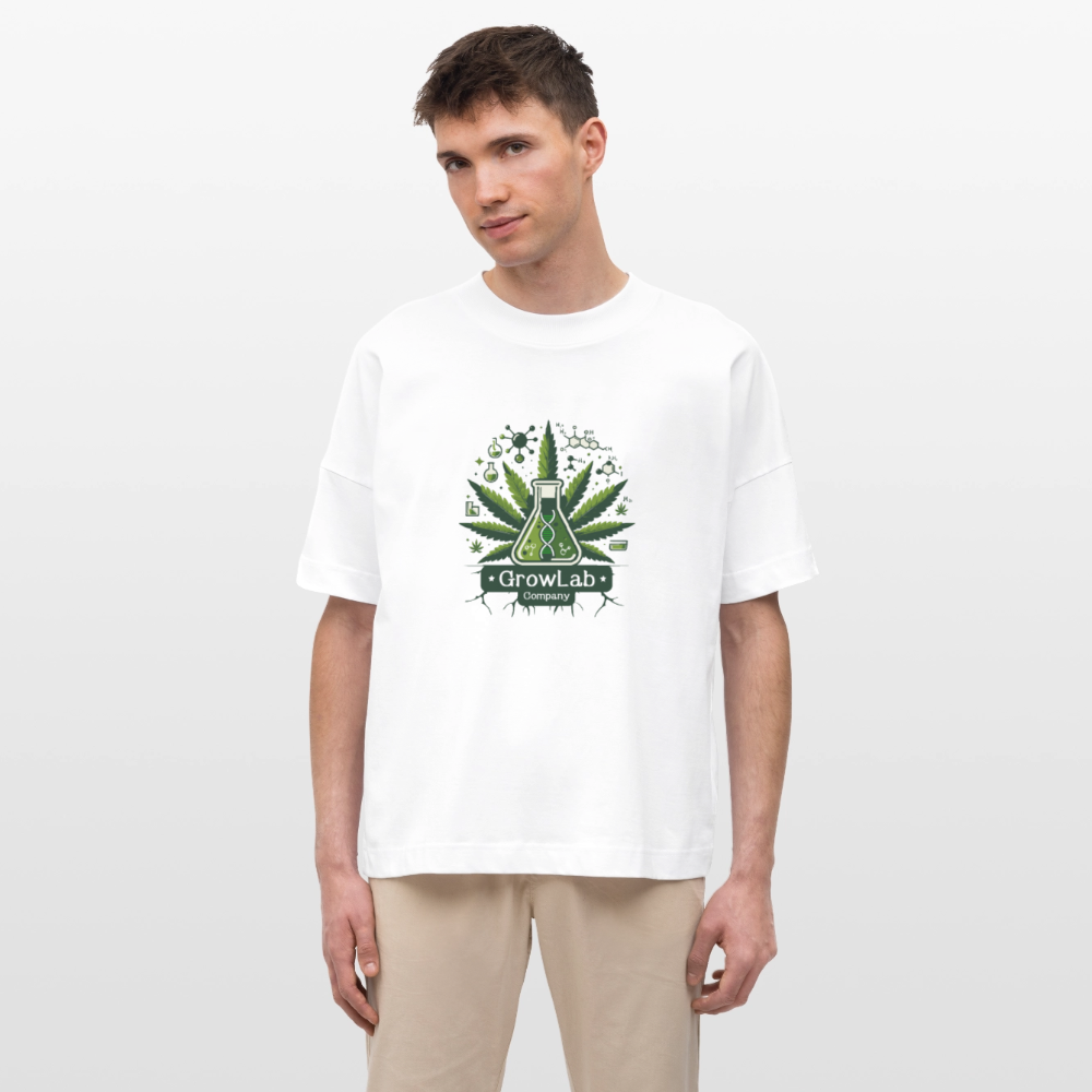 GLOW GARDEN WITH GROWLAB Oversized Unisex Bio T-Shirt - Weiß
