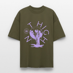 NOT HIGH Oversized Unisex Bio T-Shirt - Khaki