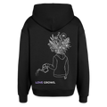 LOVE GROWS I Oversized Unisex Bio-Hoodie - Schwarz