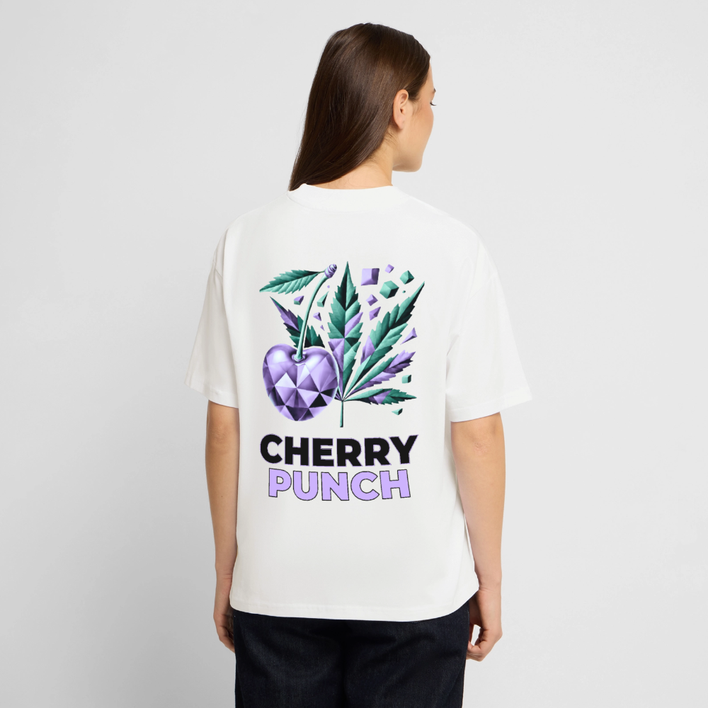 CHERRY PUNCH Oversized Unisex Bio T-Shirt - Weiß