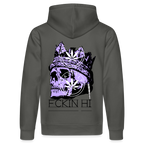 420 SKULL Unisex Bio-Hoodie - Anthrazit