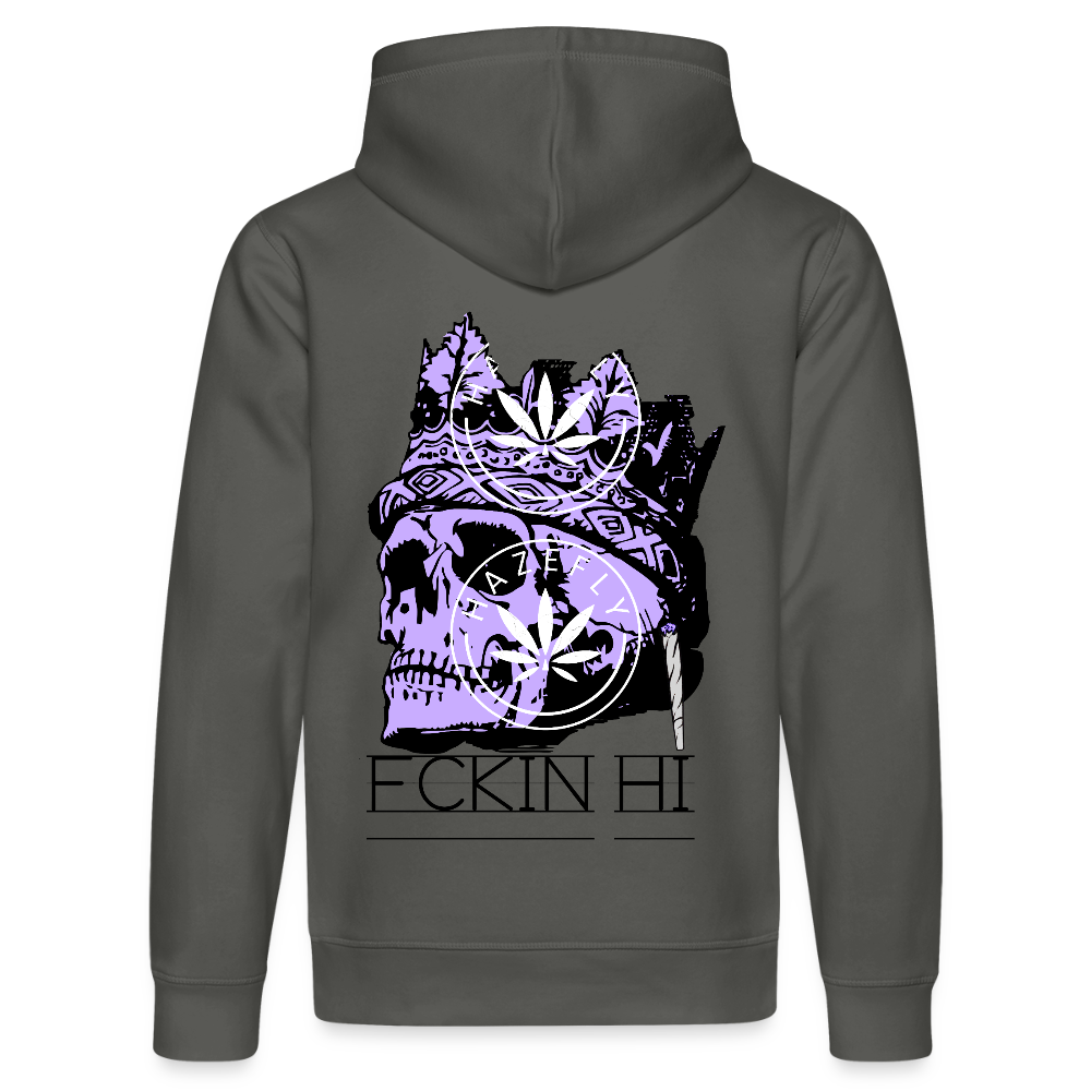420 SKULL Unisex Bio-Hoodie - Anthrazit