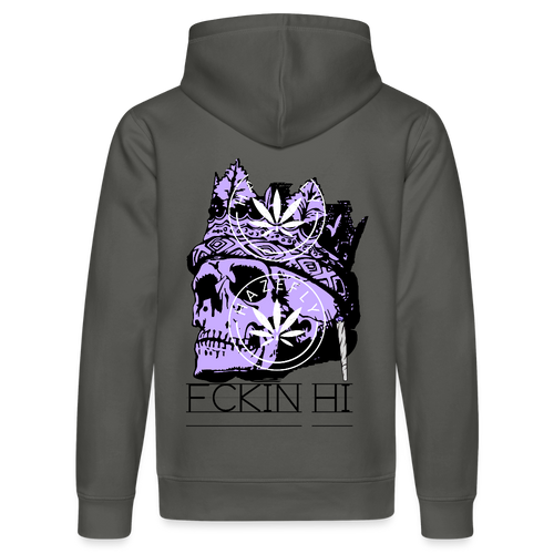 420 SKULL Unisex Bio-Hoodie - Anthrazit