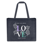 GROW. CHILL. REPEAT. recycelter Shopping Bag - midnight Blue