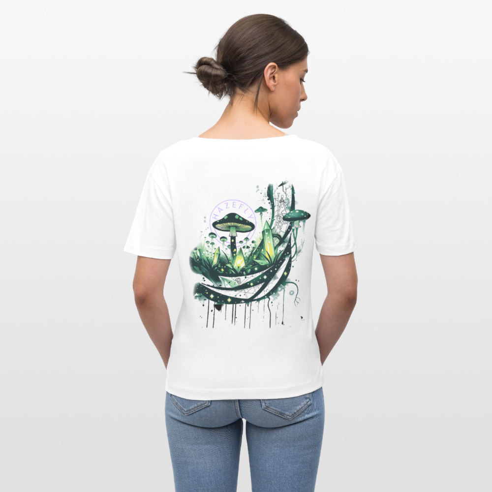 GLOW GARDEN Relaxed Frauen Bio-T-Shirt - Weiß