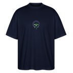 GLOW GARDEN Oversized Unisex Bio T-Shirt - Navy