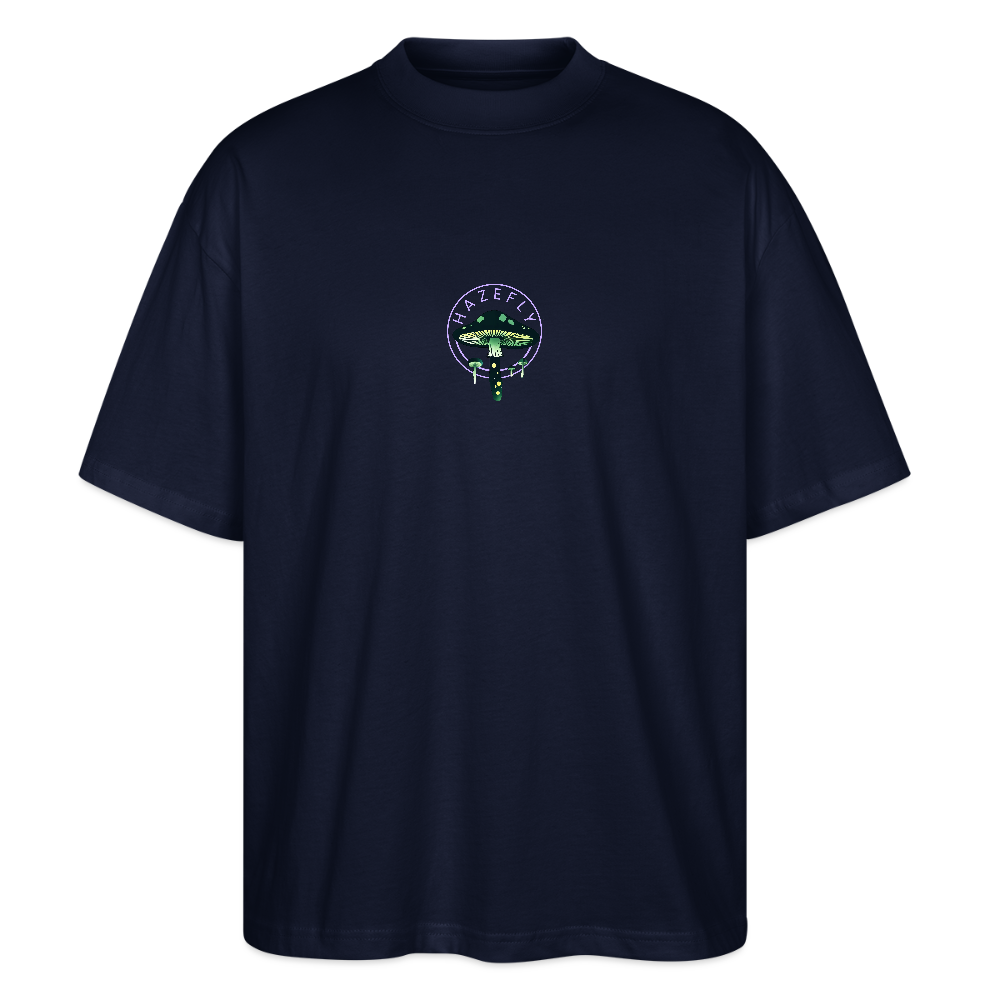 GLOW GARDEN Oversized Unisex Bio T-Shirt - Navy