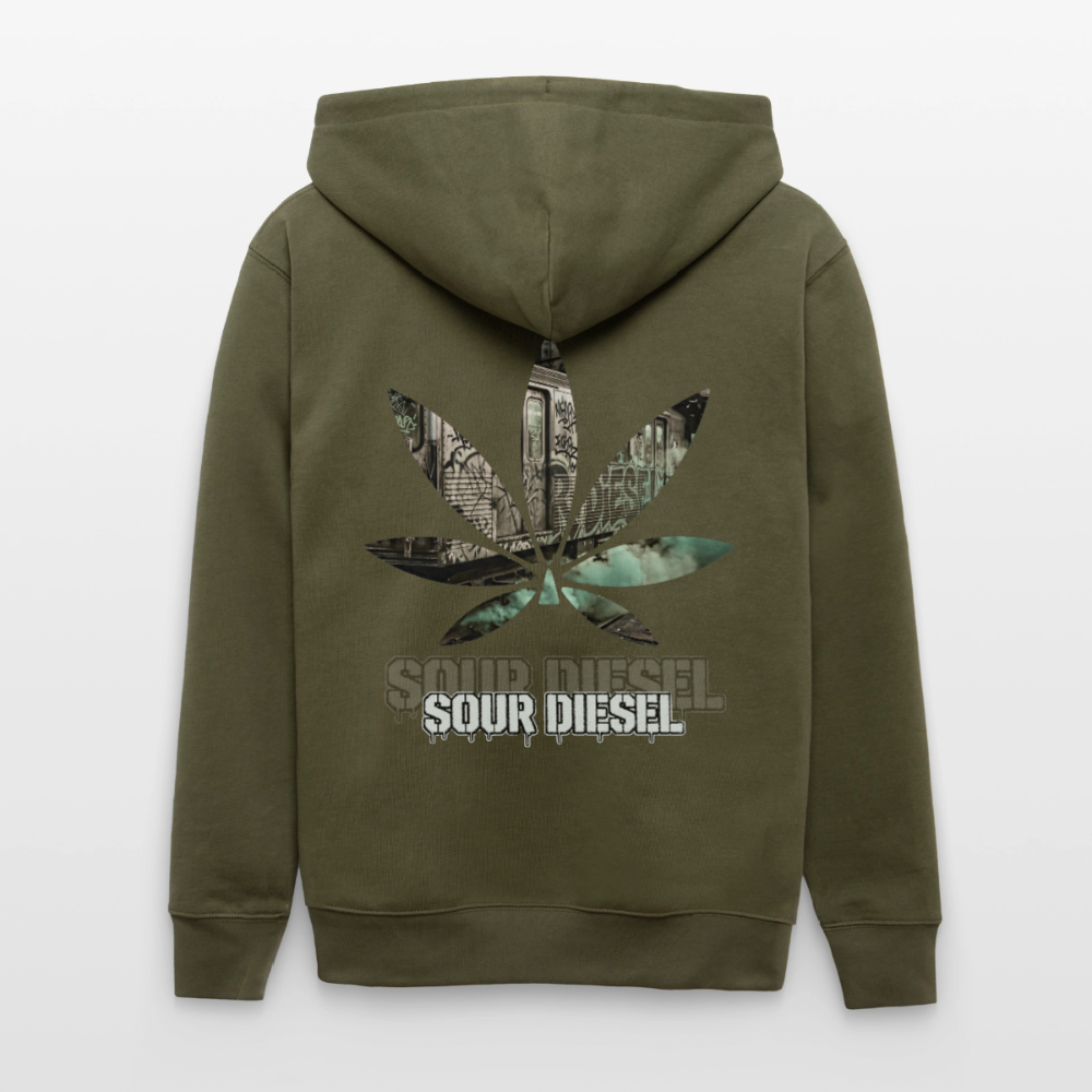 SOUR DIESEL Unisex Bio-Kapuzenjacke - Khaki