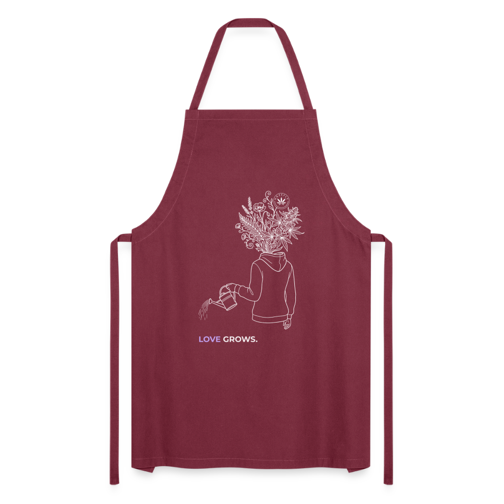 LOVE GROWS I Kochschürze - Bordeaux